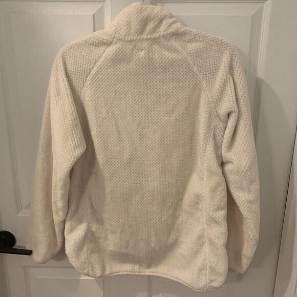 LIV Life integrity earth cream/off white fleece zip‎ up jacket size Medium - Picture 8 of 8